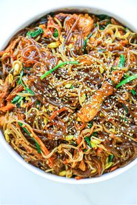 Spicy Japchae Recipe & Video - Seonkyoung Longest