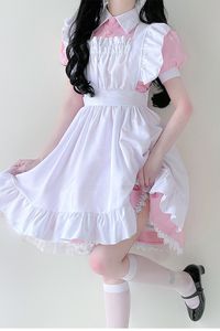 ❤︎ Black And White Cosplay Maid Dress❤︎ ⚠This item will take 7 days to ship. Set content Dress Apron Headband