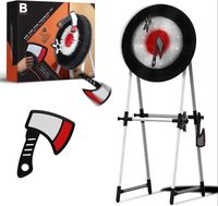 AXE AND STAR THROWING SET: Practice and improve your hand-eye coordination with this indoor-safe axe and ninja star throwing set. The blunted edges on the stars and axes ensure you won’t damage your belongings while fine tuning your aim.