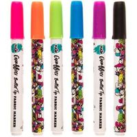 Add gorgeous color to your fabric creations with Neon Tulip Graffiti Fabric Markers. This pack of bullet-tip markers features an assortment of fun colors that are odorless, quick-drying, permanent, non-toxic, and chlorine-resistant.   They are ideal for light-colored fabrics, but you can apply two to three light applications for dark-colored fabrics. Doodle and draw with fun color!       Colors Included:         Electric Purple       Electric Orange       Electric Blue       Electric Pink