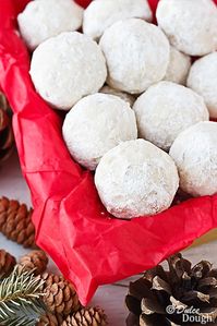 Russian Teacakes (a.k.a. Snowball Cookies, Mexican wedding cakes). Buttery, melt-in-your-mouth cookies.