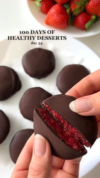 Healthy Dessert Idea Chocolate Jam Bites😍 #healthydessert #recipe #chocolate #viralrecipe Christmas Holiday Cookie