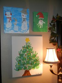 handprint & footprint Christmas crafts...