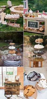 wedding food ideas with S’mores Bar