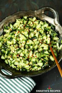 Indian Cucumber Salad via @swasthi