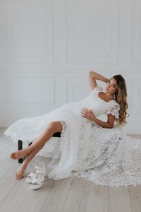 ballgown style floral wedding dress || 3D lace bridal gown || summer wedding dress || Boda Bridal || Salt Lake City, Utah - bridal shop || 