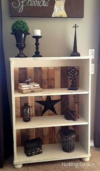 DIY Pallet Bookcase