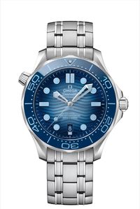 Omega Seamaster Diver 300M Summer Blue 210.30.42.20.03.003 Frontal y trasera