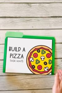 These hands-on TASK MATS cover so many skills All-in-One and are super engaging and enticing!! Your students will have fun building a burger, a pizza, and an ice cream cone. There are 5 Task Mats included in this set. Each mat provides hands-on opportunities for students to practice following directions, following a 4-step task, listening skills, counting skills, and life skills. Mats include: 1) Build a Pizza 2) Build a Burger 3) Build a Picnic 4) Build an Ice Cream 5) Laundry Day