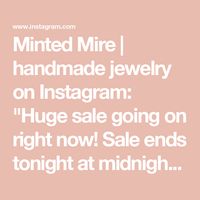 Minted Mire | handmade jewelry on Instagram: "Huge sale going on right now!
Sale ends tonight at midnight so grab your discount code in my stories now!
.
.
#sale #christmassale #supportsmallbusiness #polymerclay #polymerclayartist #jewelry #earringstagram #earringsoftheday"