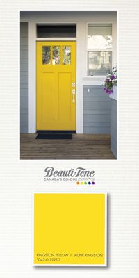 Paint a Warm Welcome with a stately historic yellow.