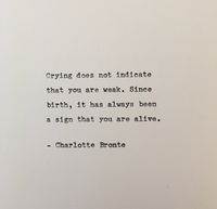 Charlotte Bronte quote typed on typewriter - unique gift by BookoftheDad on Etsy https://www.etsy.com/uk/listing/245076760/charlotte-bronte-quote-typed-on