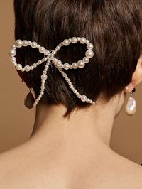 Shop Lelet NY Josephine Pearl Bow Hair Pin | Saks Fifth Avenue