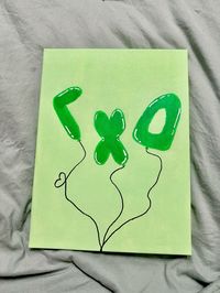 balloon greek letters • sorority crafts • sorority canvas