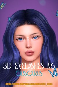 3D EYELASHES / 45 swatches / sims 4 eyelashes / teen+ / female only / base game compatible / hq compatible / ts4cc / maxis match/ sims 4 / obscurus-sims / 🐾