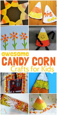 Check out all these awesome Halloween Candy Corn Crafts for Kids. They're so much fun for kids to make and are fun homemade decorations.