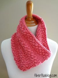 Bubblegum Cowl By Jennifer Dickerson This cowl is suitable for both kids and adults alike. Knit with chunky bubblegum pin...