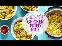 This Instant Pot Chicken Fried Rice is a healthier spin on the takeout dish – it uses frozen veggies so it's ready in less than 30 minutes!