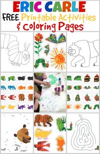 *FREE* Eric Carle Printable Activities and Coloring Pages