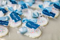 aboutdetailsdetails.com | Cookie Escort Cards | Blue Accents | Cookie Tags |