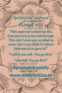 Fantastic updates of Emily's original writing prompts designed to get creative ideas flowing! #PromptsByEmily #WritingPrompts #WritingPrompt #StoryPrompts #WritingInspiration #Prompt #Prompts #StoryStarters #WritingInspiration #Prompt #Writing #CreativeWriting #CreativeWritingIdeas #EmilyLarkins #EmilyLarkinsAuthor #Preptober #AmWriting #WritersOfPinterest #WesternPrompt #ComedyPrompt #ActionPrompt #HistoricalPrompt #AdventurePrompt #MysteryPrompt