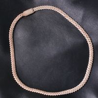 Cuban Link Necklace 10K Rose Pink Gold 7mm 20 Inches With 14 - Etsy