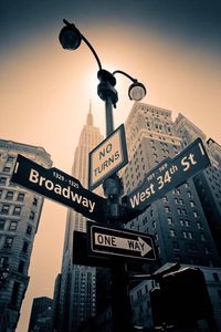 ITAP cross street in Manhattan showing empire state building