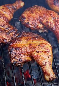 Kickin' Grilled Chicken Legs - i FOOD Blogger