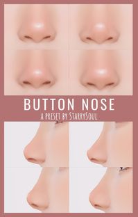 ✦ Download and unzip then place in your mods folder ✦ Please do not upload my content and claim as your own! ✦ 4 nose presets