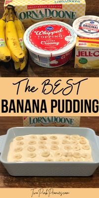 This banana pudding with cool whip and cream cheese is the BEST! It uses Lorna Doone cookies instead of vanilla wafers. It is a fun and easy dessert to make. I love bringing this one to big holiday meals like Thanksgiving!