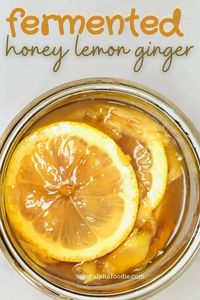 How to make honey fermented ginger and lemon - a common combination for combatting cold/flu symptoms and tasty addition to meals, dressing, and drinks. Best of all, once prepared, this fermented lemon and ginger will last several months and the process couldn't be simpler (even for fermenting newbies!).