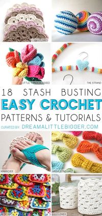 Bust that stash with these fantastic little projects perfect for some stash busting crochet!