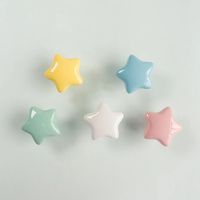 Cute Ceramic Cabinet Knob / Star Heart Kitchen Cabinet Pulls / - Etsy