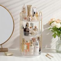 Dresser 360 Swivel Makeup Organizer 3 Tier Bathroom - Temu