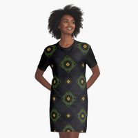 "Sleek and Chic, Modern Geometric Designs for Contemporary Interiors_black" Graphic T-Shirt Dress for Sale by SkillsDesigns | Redbubble