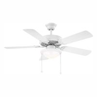 PRIVATE BRAND UNBRANDED Trice 44 in. LED Matte White Ceiling Fan YG269AP-MWH - The Home Depot