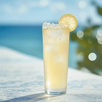 Ingredients: Absolut Citron vodka:0.85oz · St-Germain elderflower liqueur:0.85oz · Lemon juice:0.42oz · Soda water or tonic:To top · Garnish (lemon twist):1