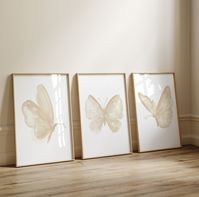 Butterfly Print Set 3 Butterfly Print Wall Art Butterflies - Etsy