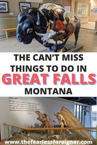 Wondering where to go in Montana? Add Great Falls to your next Montana road trip. Great Falls is the perfect stop on a Glacier National Park to Yellowstone National Park road trip. There are so many cool things to do in Great Falls. Discover what to do in Great Falls, where to eat in Great Falls, and where to stay in Great Falls. 

#GreatFalls #GreatFallsMT #GreatFallsMuseums #Montana #MontanaTravel #MontanaRoadTrip #MT #MTTravel #MTDestinations #LewisAndClark #HistoryMuseums #ArtMuseums #Waterfalls #TheFearlessForeigner 