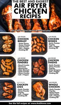 6 Best Easy Air Fryer Chicken Recipes