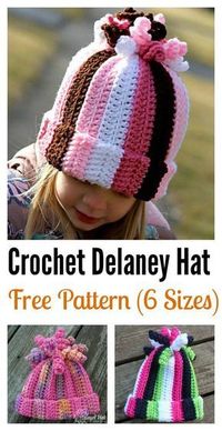 Terrific Photographs Crochet Hat for girls Style Cute Delaney Hat Free Crochet Pattern #Crochet #girls #Hat #Photographs #Style #Terrific