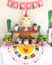 Llama Party Decorations | Alpaca Cactus Theme | Llama Party Decor