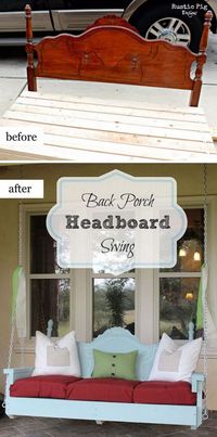 Back Porch Headboard Swing.