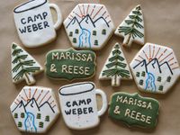 Rustic/camp themed sugar cookies