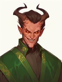 ArtStation - Fantasy Character - Tiefling #1, Ork Tribe