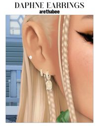 golden hoop #earrings. the sims 4 maxis match custom content. public release: 2 october 2025 #sims4cc