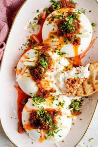 The creamiest burrata cheese topped with Parmigiano Reggiano, crispy 'Nduja, and zesty gremolata. Spread on chargrilled ciabatta bread for the ultimate Italian-inspired appetizer!