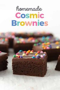 Homemade Cosmic Brownies