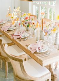 Spring wedding reception with bud vases || The Ganeys, Theoni Collection, Sarah's Garden Design, Lindsay Lauren Events