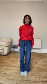 Red adidas outfit